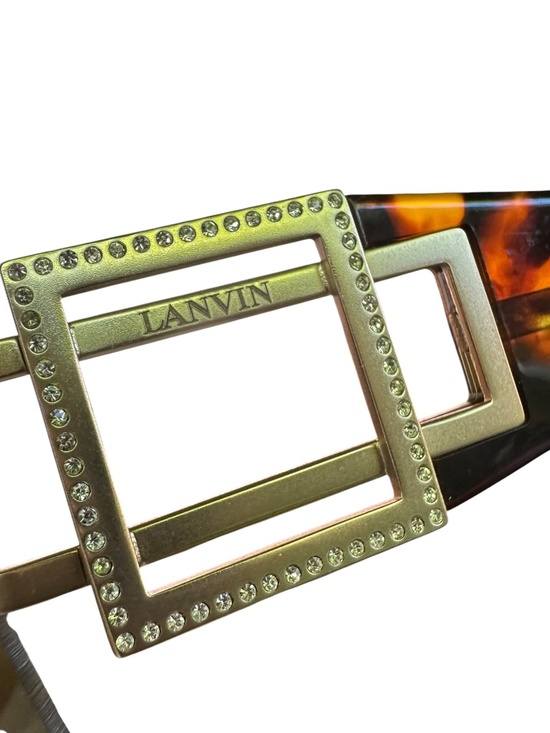 Genuine LANVIN LV2135 Designer Sunglasses Brown Tortoise Rhinestones France main image 10